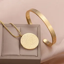 Collane con ciondolo AYATUL KURSI Collane Bracciale Pendenti personalizzati in acciaio inossidabile per le donne Collane Gioielli in oro Islam Musulmano Arabo Gioielli Regalo 230725