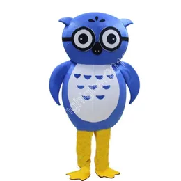 New Adult Super Cute Hot Sales Blue Owl Mascot Costume Cartoon theme fancy dress Carnival performance apparel Party Outdoor Outfit