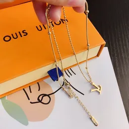 Lüks marka tasarımcı kolyeler kolyeler paslanmaz çelik mektup cezalandırma kolye kolye boncuklar zincir mücevher aksesuarları hediyeler