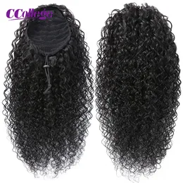 Kucyk Ponytail Human Hair Extensions Curly Ponytail Wydłużenie sznurka proste włosy Ccollege 8-30 cali afro perwerly curly 230725