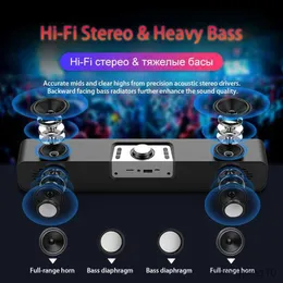 Portable Speakers Soundbar TV Bluetooth Speaker Portable Sound Bar Computer Speakers Blutooth Altavoces Barra LED R230727