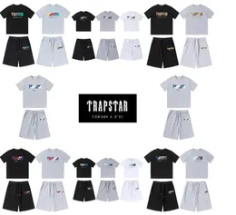 Trapstar London suit Chest Towel Embroidery mens t shirt and shorts High Quality casual Street shirts British Fashion Brand suits designer Shirt trapstars 66