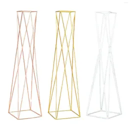 Vases vägguide Flower Stands 27.56 "Tall Decorations Geometric Vase for Celebration Ceremonies Events Reception Festival