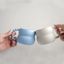 Bicchieri Tazza in ceramica creativa Tazza da caffè carina Decorazioni per la casa nordiche Arte fatta a mano Bicchieri per tè al latte Personalizzati 230725