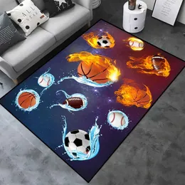 Tapis Rond Doux Et Antidérapant Pour Salon, Chambre Ou Balcon - Motif Basket Multicolore, 100 Cm