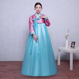 Etnik Giyim Kadınları Geliştirilmiş Hanbok Kostümleri Kore Dansı