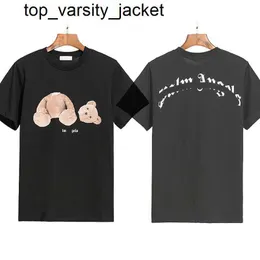 23ss ny designer pa trasig björn klassiska män kvinnor t-shirts lyx kort ärm avslappnad sommarstrand kläder kläder kvinnor mens t-shirt