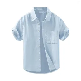 メンズTシャツメンズストレッチ長袖トップ男性のための新鮮な綿リネンシャツ