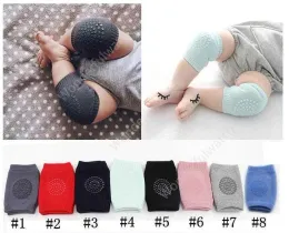 Baby Knee Pads Non Slip Niemowlęta Uśmiech się kolan nowonarodzone pełzające łokcie ciepłe nogi dla dzieci bezpieczeństwo kneepad chłopcy skarpetki daw57zz