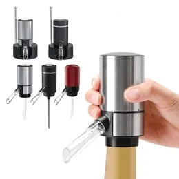 Vinglas för luftglasögon dispenser bar tillbehör elektrisk röd whisky decanter hällare automatisk luftning hällare fest kök verktyg 230725