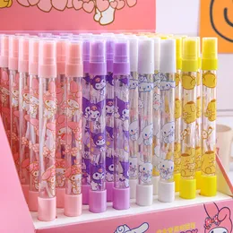 48 teile/satz Nette Melody Print Student Schwarz Gel Stift Mit Parfüm spray Flasche Glatte Schreiben Liefert 0,38mm Schreibwaren Schule liefert