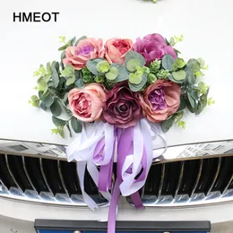 Dried Flowers Artificial Flower Wedding Car Deco Kit Romantic Fake Rose Floral Valentines Day Party Festival Decorative Supply Marriage Props 230725