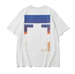 Summer Luxurys męskie i damskie Projektanci koszuli Offs Ubranie luźne koszulki Man Casual Street Graffiti Shirt Bluza Bluza krótkie rękawy