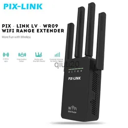 أجهزة التوجيه PixLink Mini WiFi مكرر/جهاز التوجيه/نقطة الوصول إلى نطاق Wi-Fi مع 4 هوائيات خارجية حماية WPS EU/US/UK/AU PLUCT X0725