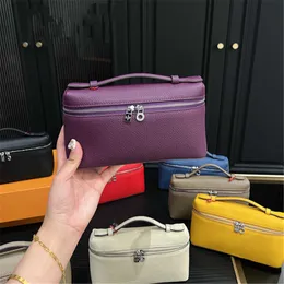 Nuova borsa da tasca oversize di designer con grande apertura, borsa in pelle viola, tasca versatile oversize, mini borsa per donne