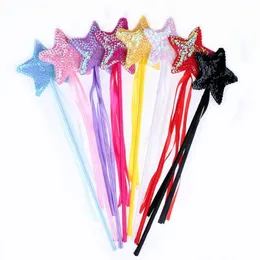 Halloween Dziecięcy Dzień cekiny Magic Wand Pentagram Party Masquerade kajdanki Angel Stick Magic Wand Star Fairy Stick Sell228b