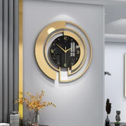 Skulpturen Wohnzimmer Licht Wanduhr Mode Hause Uhren Uhr Dekoration Anhänger Hotel Lobby Wandbehang Uhr Dekor Uhr