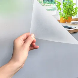 Window Stickers 12M Matte Window Film Privacy UV Protection Stained Vinyl for Glass Static Cling Frosted Decorative Window Sticker for Home 230725