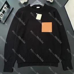 Pullover czarne swetry kobiety wełniane swetra designerskie skórzane kieszonkowe bluzki