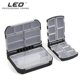 Fishing Accessories Leo Semi-automatic Opening and Closing Accessories Box 28054 Fishing Hook Bite Lead Tool Pin Box Fishing Gear Pesca Small Large 230725