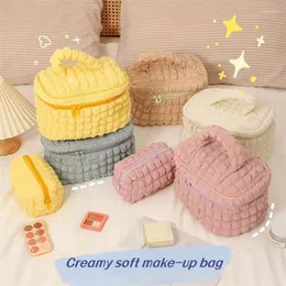 Cosmetic Bags Cream Puff Bag Student School Pencil Case Girls Large Capacity Storage Women Travel Makeup Pouch Holder Gift