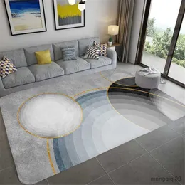 Carpets Modern Geometric Anti-slip Carpet Indoor Printed Decoration Large Area Rugs Living Room Bedroom Sofa Floor Decor Mat Salon R230726