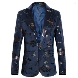 Abiti da uomo Luxury Spring Autumn Fashion Business Suit Jacket Banchetto da matrimonio Marca Slim Blazer da uomo Plus Size S-6XL