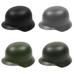 M35 Stahlhelm Schutzhelm aus Edelstahl mit Lederfutter für Männer, deutscher Kriegsschutzhelm, Outdoor-Aktivitäten243d