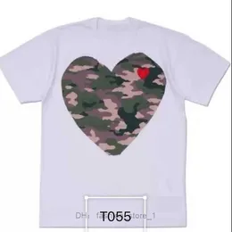 Play Designer Men's t Shirts Cdg Brand Small Red Heart Badge Casual Top Polo Shirt Clothing High Quality Wholesale Cheap love 2 56U3