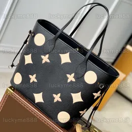 10A Specchio Qualità Designer MM Borse per la spesa 31 cm Borsa da donna in pelle nera Emed Letters Tote S Borse Borsa a tracolla composita con piccola custodia