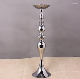 Mum tutucular 60 cm/24 "Metal Şamdan Çiçek Vazo Masa Merkezi Etkinlik Raf Kat Yolu Kurşun Düğün Dekorasyonu SN