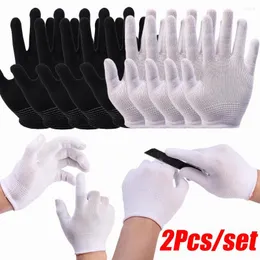 Disposable Gloves 2PCS Nylon Safety Working Cut Resistant Protective Glove For Mechanical Construction Household Cleaning