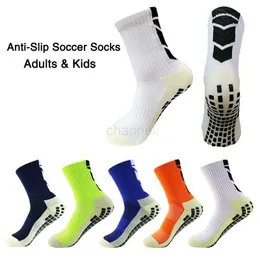 Sportsocken 2022 Sportsocken Anti-Rutsch-Fußball-Grip-Socken verdickte atmungsaktive Nicht-Skid-Fußballsocken Erwachsene Kinder im Freien Fahrrad-Socken