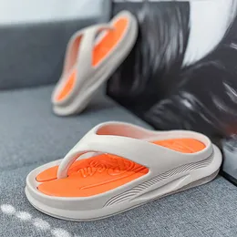 منصة النعال Thong Flip Flops Men Cloud Summer Summer Shoes Slides Slides Orthopedic Clip Toe Beach Bath Sandals 230726