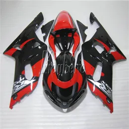 Kit de carenado de motocicleta para Suzuki GSXR600 01 02 03 juego de carenados rojo y negro GSXR750 2001 2002 2003 IY01279I