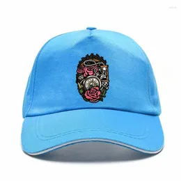 Ball Caps Roses Pocket Watch Tattoo Style Adult Baseball Cap Sunscreen