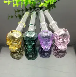 Cachimbos de vidro Fabricação de cachimbo de água soprado Bongs soprados à mão Conjunto de vidro para fumar esqueleto de roda única colorido