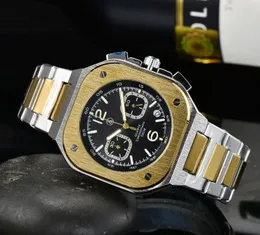New Bell Watches Global Limited Edition Edelstahl Business Chronograph Ross Luxus Date Fashion Casual Quartz Herren Uhr 04