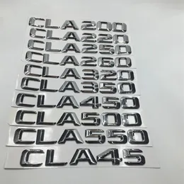 Car Rear Letters Badge Logo Decal For Mercedes Benz W117 CLA Class CLA45 CLA200 CLA220 CLA250 CLA260 Emblem2248