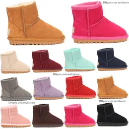 Australien Classic Kids Ultra Mini Short Boots Girls Winter Snow Boot Designer Baby Kid Youth Uggi Shoes Toddler Uggitys wgg Warm Furry Sneakers Chestn V10p#