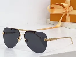 RealFine888 5A Eyewear L Z1261e Ash Pilot Frame Luxury Designer Solglasögon för man kvinna med glasögon tyglåda