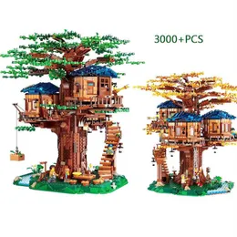 I lager 21318 Tree House de största idéerna Model 3000 PCS Legoinges Building Blocks Bricks Kids Education Toys Gifts T1912092447