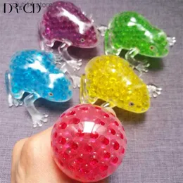 Decompression Toy 1PC Funny TPR Frog Gel Beads Stress Ball Autism Fidget Sensory Toy Antistress Squishy Ball Decompress The Toys T230726