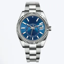 Sky Dweller Men's Automatic Watch Automatic 2813 Движение Reloj Hombre Date просто смотрите, как ремешок из нержавеющей стали водонепроницаемые 41 -мм светящиеся водонепроницаемые часы подарок