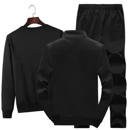 Ceketler Sonbahar Bahar Erkekler Trailsuit Seti 3 Parçalı Setler Sweatshirt+Sweetpants 2023 Sıradan Erkekler Set Homme Street Giyim Erkekler Giyim