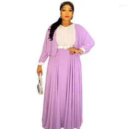 Abbigliamento etnico 2023 Abiti estivi africani per donna Dubai Turchia manica lunga abito in chiffon taglie forti Abito da damigella d'onore per matrimoni