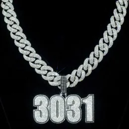 Количество подвеска роскошь VVS Moissanite Diamond Hip Hop Iced Out Custom Silver Pendant для ожерелья