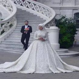 Арабские свадебные платья с длинными рукавами с длинными рукавами 2019 г.