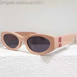 Miu lunettes de soleil cadre ovale miuT08w panneau de lunettes rétro personnalisé résistant aux radiations avec une valeur d'apparence élevée avancée 8QXD