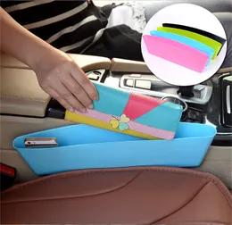 Plastkomprimerbar skräpskräpbehållare Pure Colors Auto Car Seat Gap Pocket Catcher Organizer Fick Catcher Box JL1698